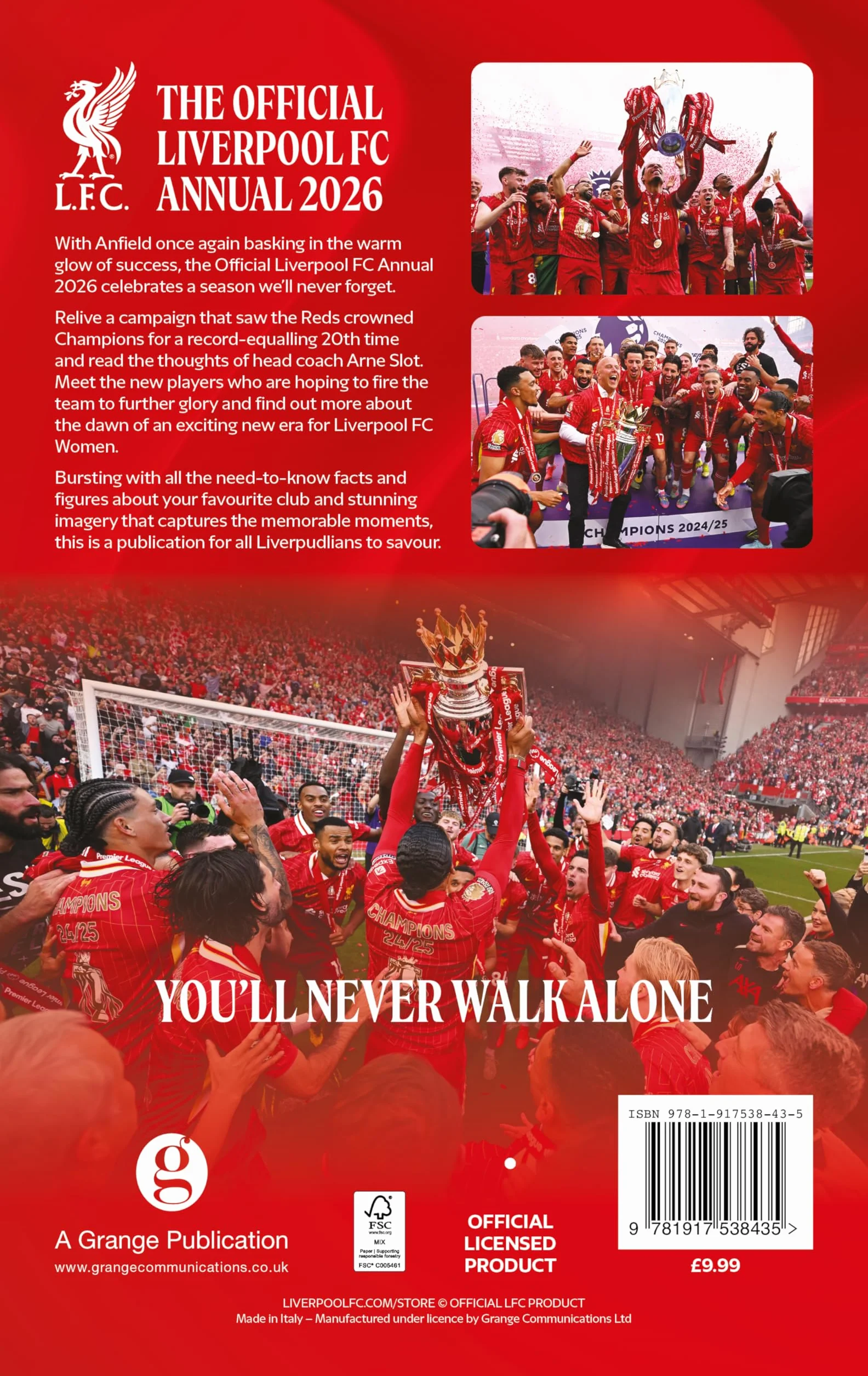 Liverpool FC Official Annual 2026