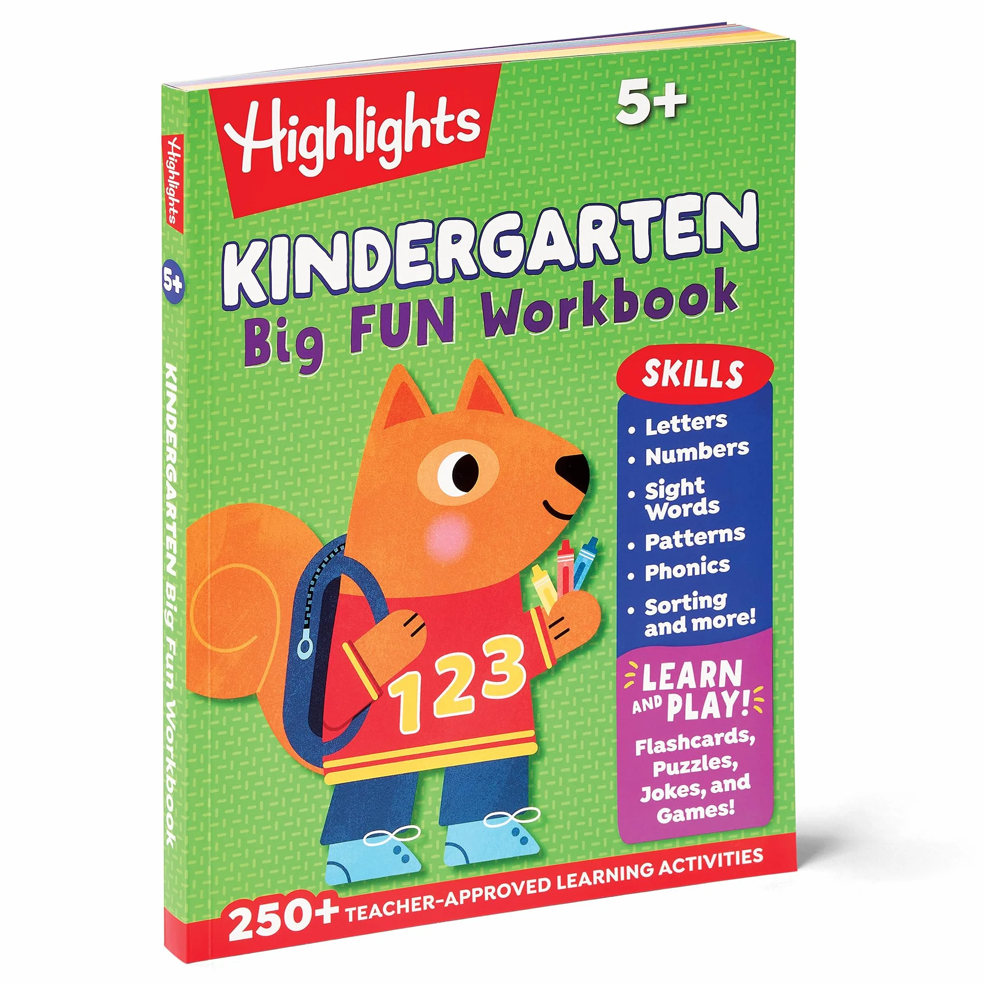 Kindergarten Big Fun Workbook: Kindergarten Workbook with Learning Activities for School Prep and Readiness, Kindergarten Activity Book for Ages 5-6