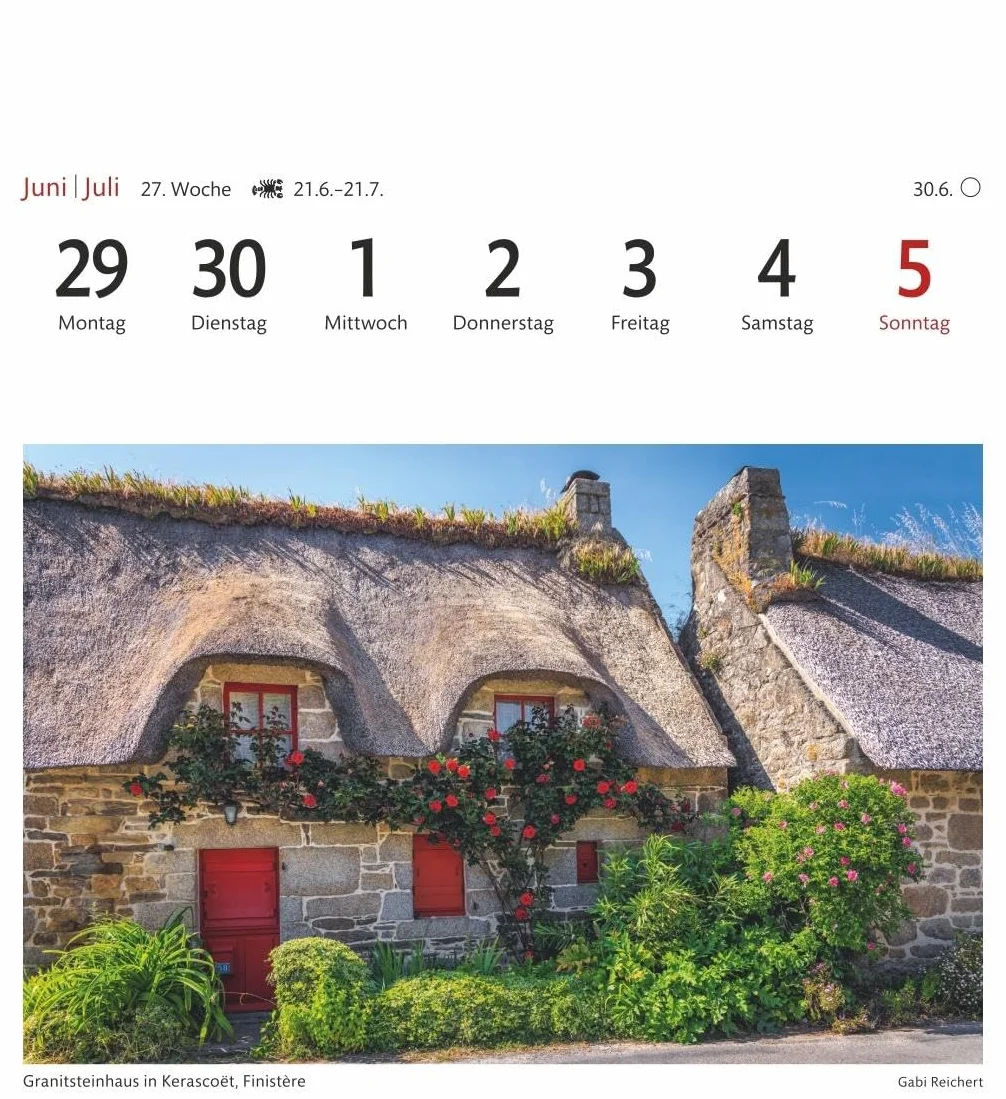 Bretagne & Normandie Sehnsuchtskalender 2026 - Wochenkalender mit 53 Postkarten: 53 Postkarten in einem Wochenkalender mit Urlaubsflair. ... Frankreich im Alltag. Auch zum Aufhängen