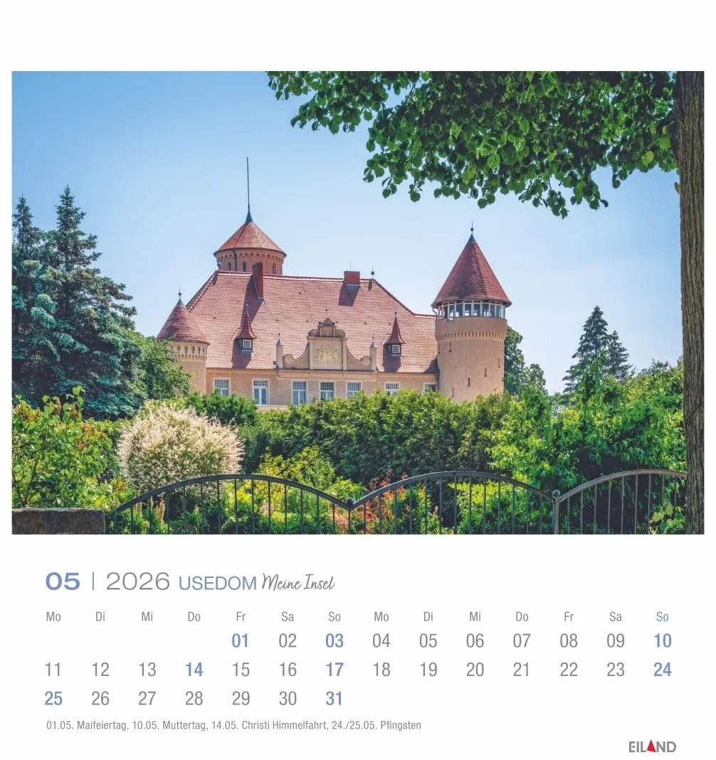 Usedom Postkartenkalender 2026 - Meine Insel: Traumhafter Fotokalender im Postkartenformat. Idyllische Inselfotos in einem kleinen Kalender zum Aufstellen und Aufhängen.