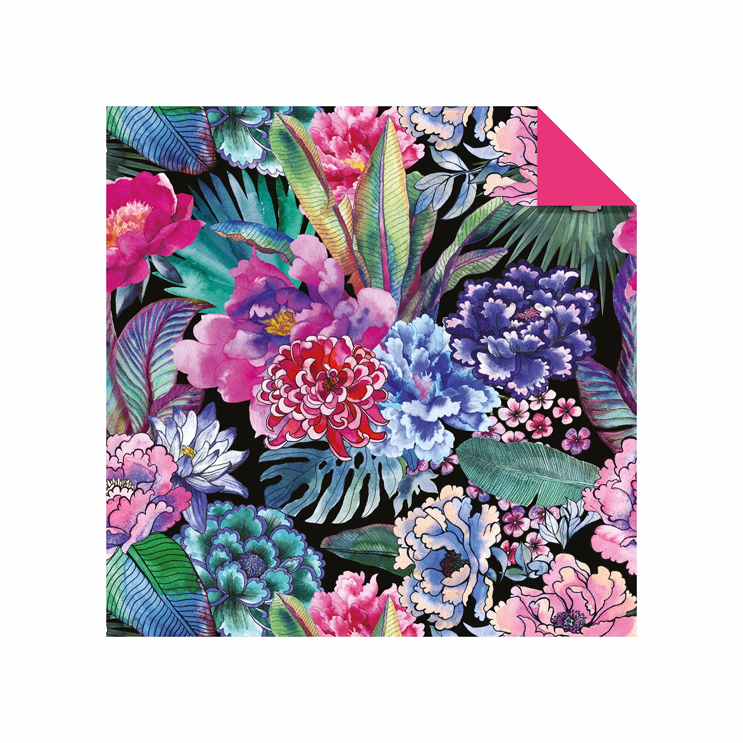 Origami Paper 500 sheets Bright Flowers 6" (15 cm): Double-Sided Origami Sheets with 12 Punchy Floral Designs (Instructions for 5 Projects Included)