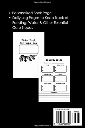 My Boa Care Notebook: Compact & Easy to Use, Daily Pet Snake Notebook to Record All Your Pet Snake's Needs. Great For Logging and Scheduling Feeding ... Needs and Overall Snake Equipment Maintenance