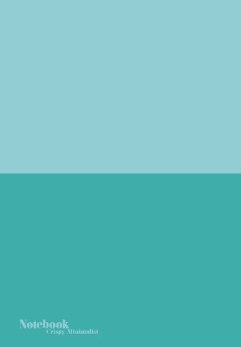 B6 Custom Notebook 4.87x7 inches, 5mm Square Grid/Graph paper, Double Teal Soft-touch cover: 104 Numbered pages, 52 Sheets - Notebooks by Crispy Minimalist
