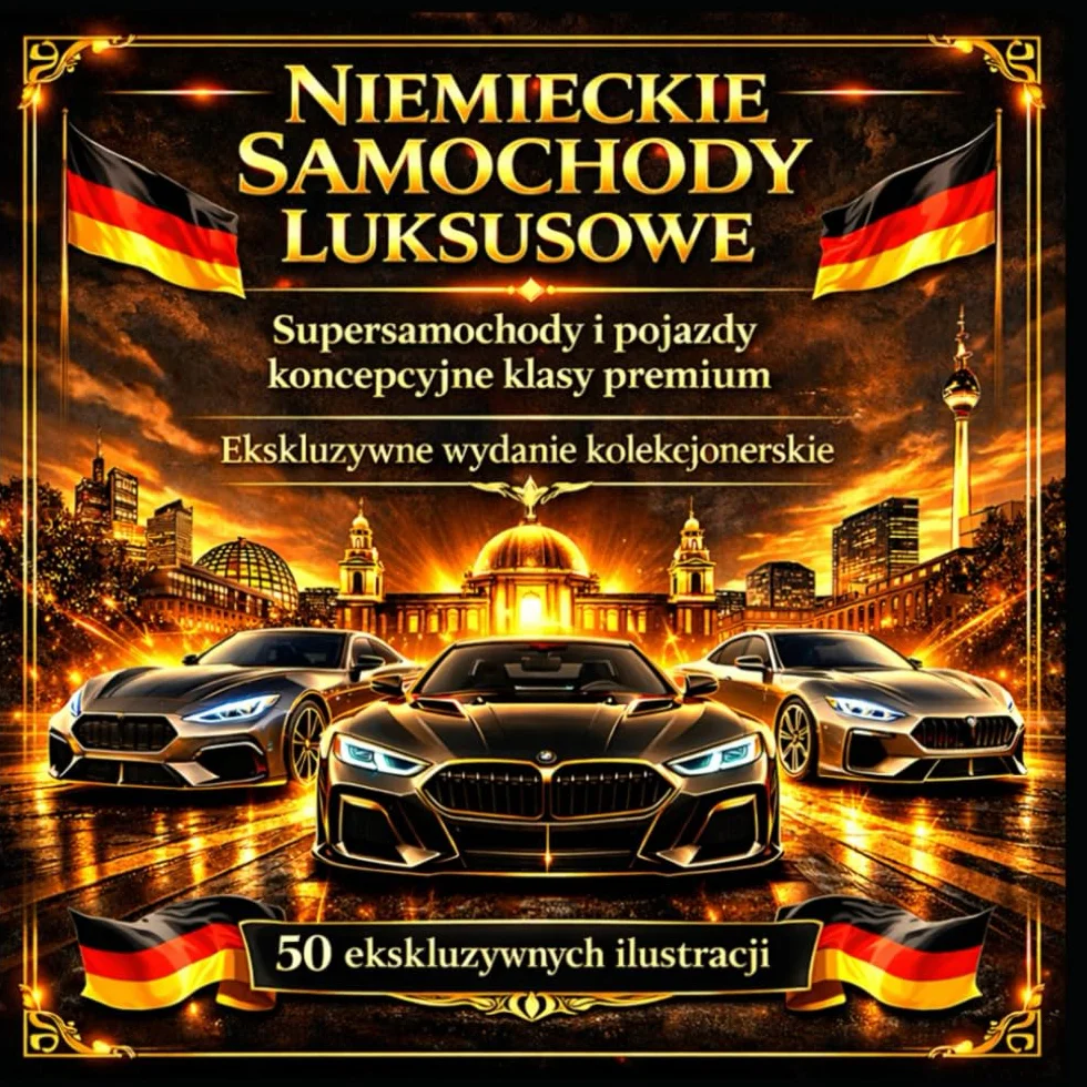 Niemieckie Samochody Luksusowe: Supersamochody i Pojazdy Koncepcyjne Klasy Premium – Ekskluzywne Wydanie Kolekcjonerskie z 50 Ilustracjami – idealny dla kolekcjonerów i miłośników motoryzacji –