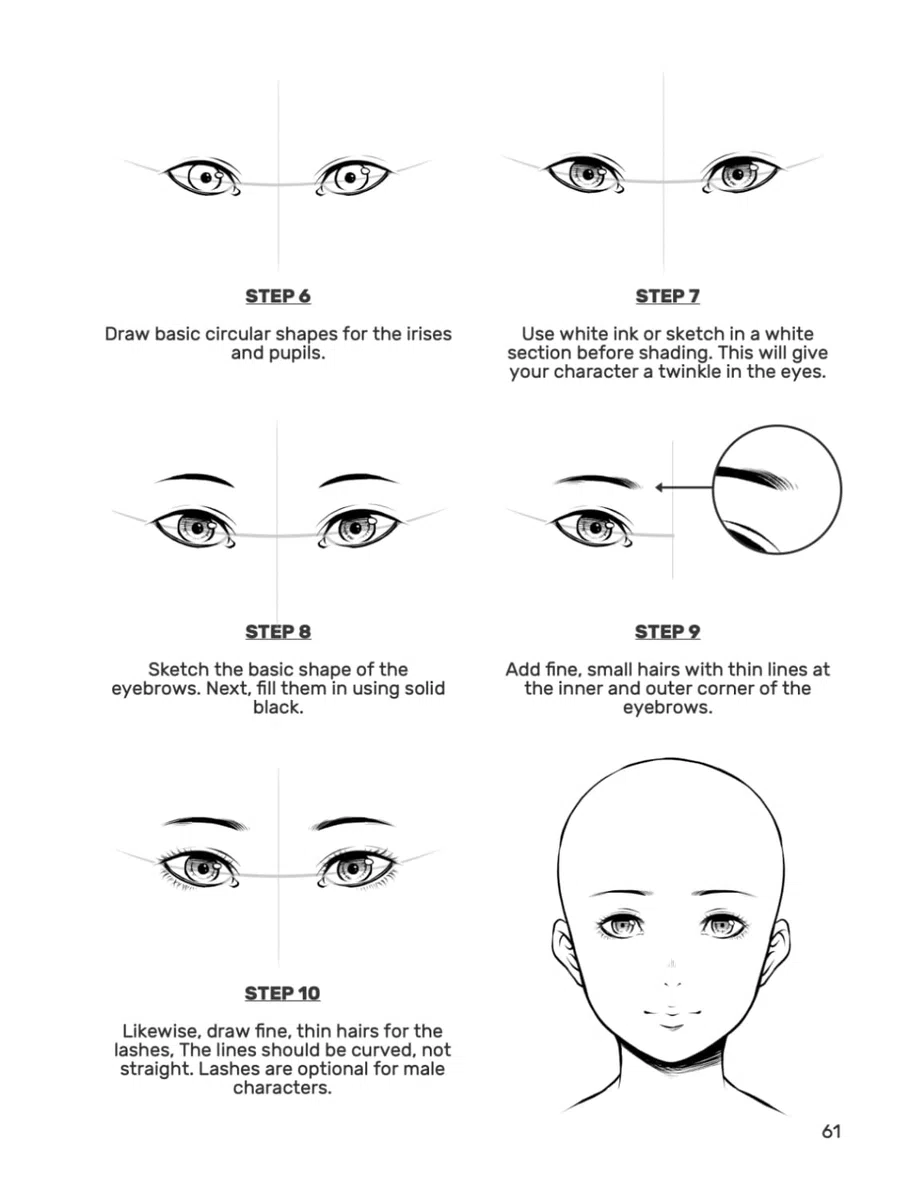 How to Draw Manga: Focus on Faces (Step-by-Step Instructions for Beginners Vol. 1)