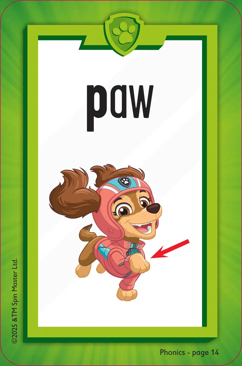 PAW Patrol Phonics Flashcards: Have fun learning to read with the PAW Patrol pups