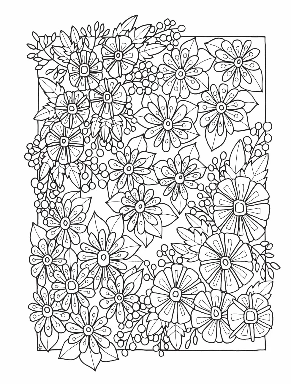 Creative Haven Entangled Gardens Coloring Book