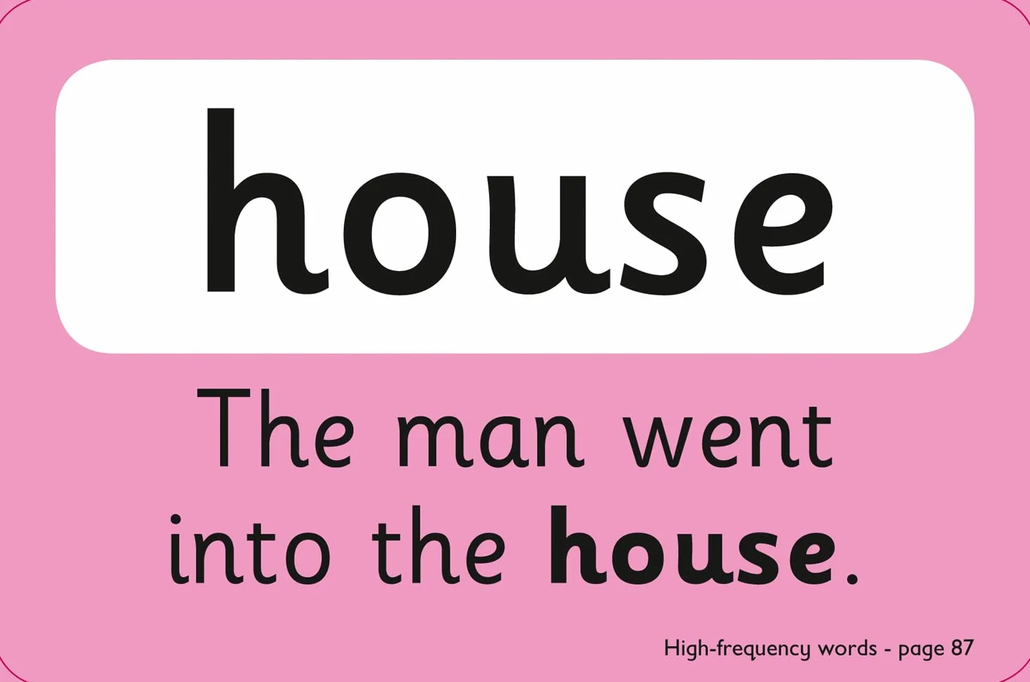 High Frequency Words Flashcards: Ideal for Home Learning