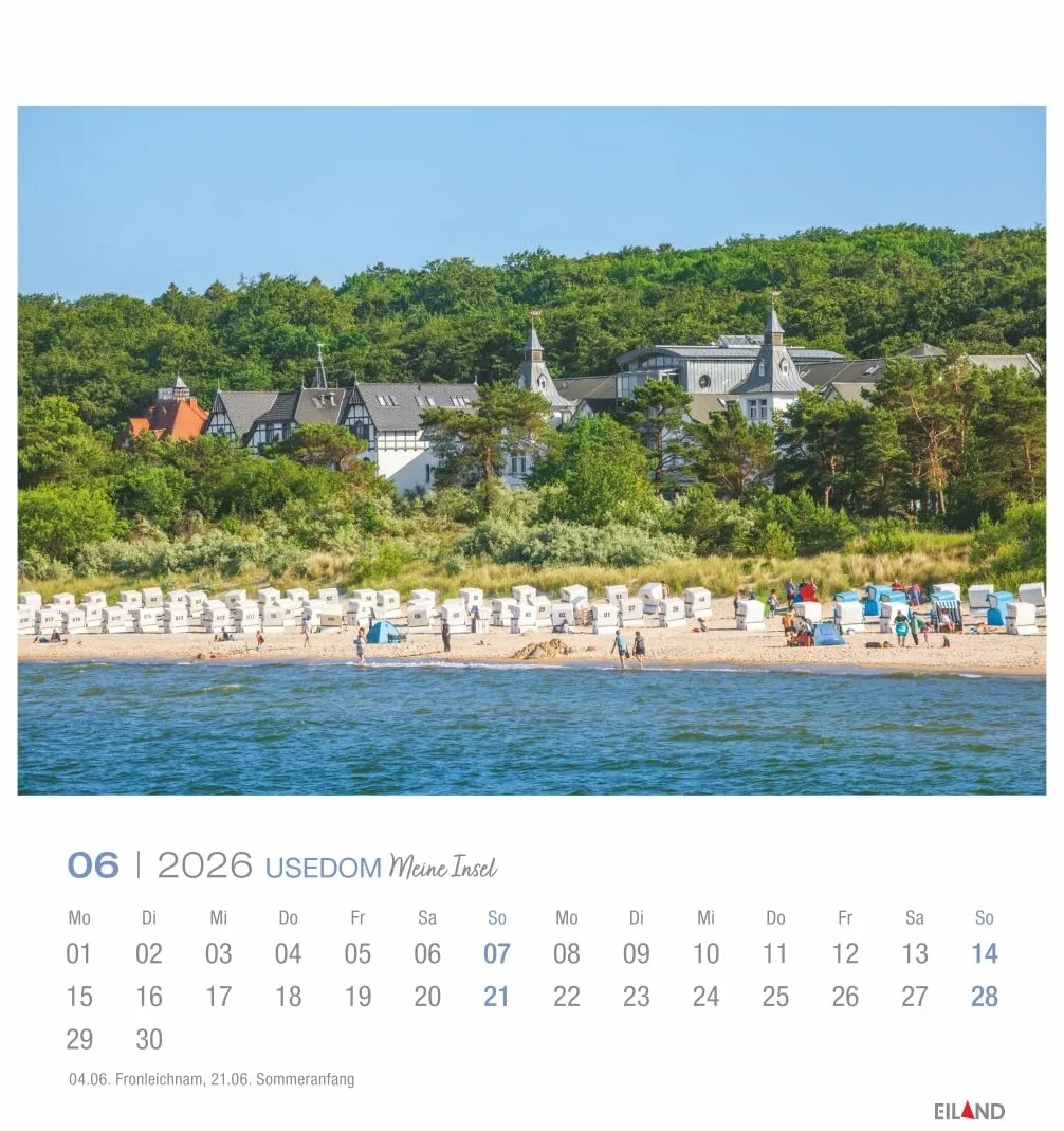 Usedom Postkartenkalender 2026 - Meine Insel: Traumhafter Fotokalender im Postkartenformat. Idyllische Inselfotos in einem kleinen Kalender zum Aufstellen und Aufhängen.