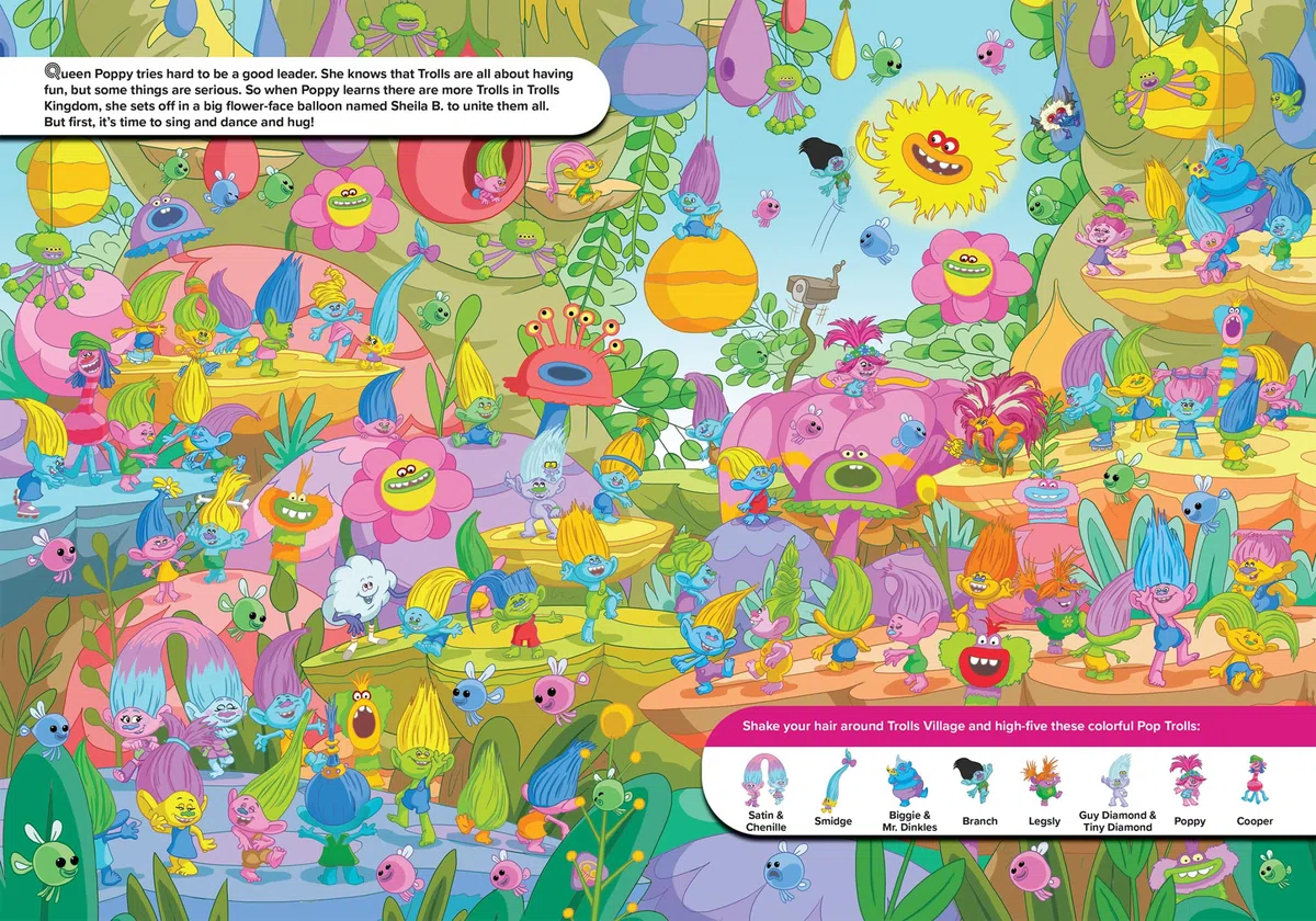 DreamWorks Trolls World Tour Poppy, Branch, and More! - Look and Find Activity Book - PI Kids: 1