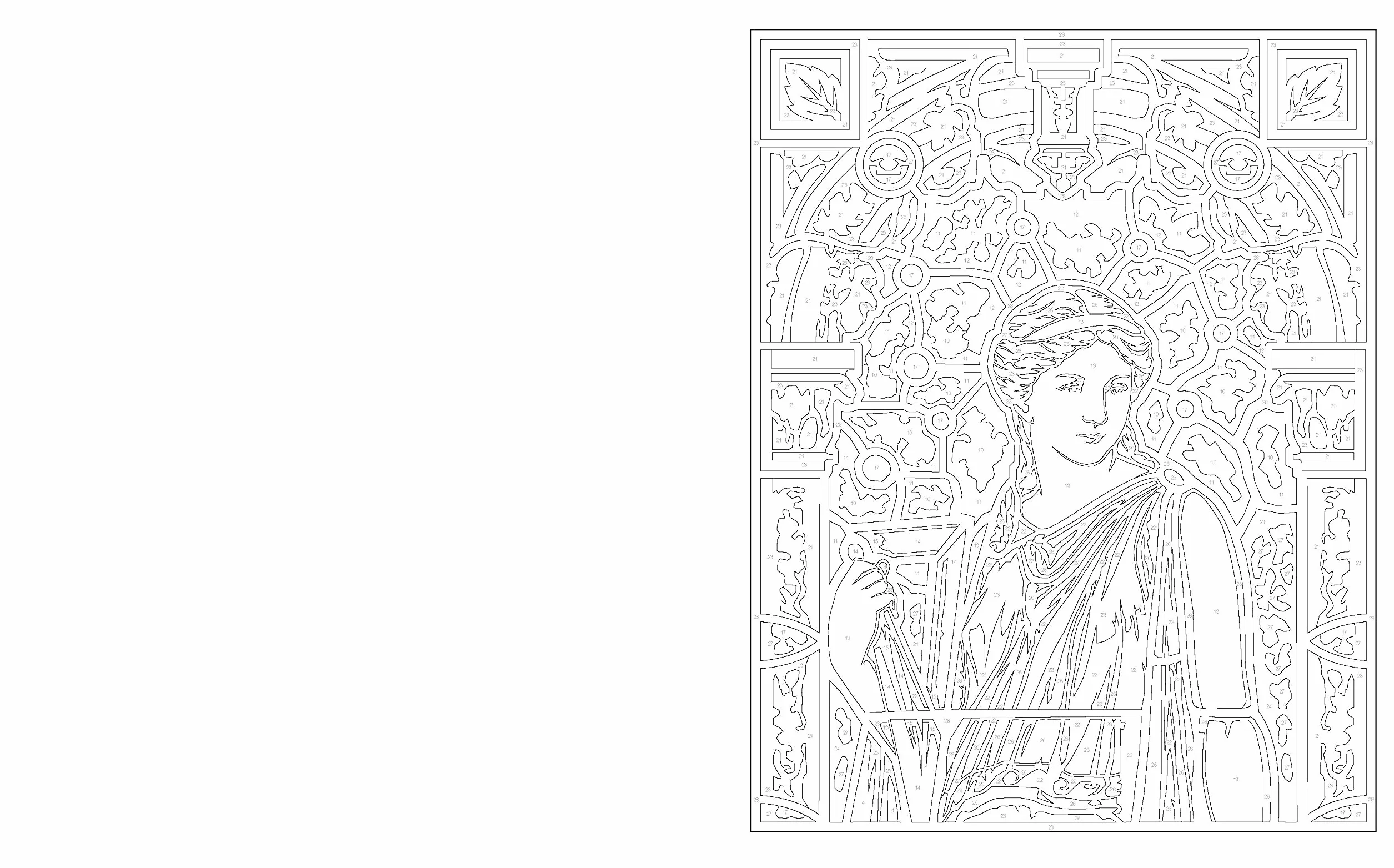 Stained Glass Colour by Numbers