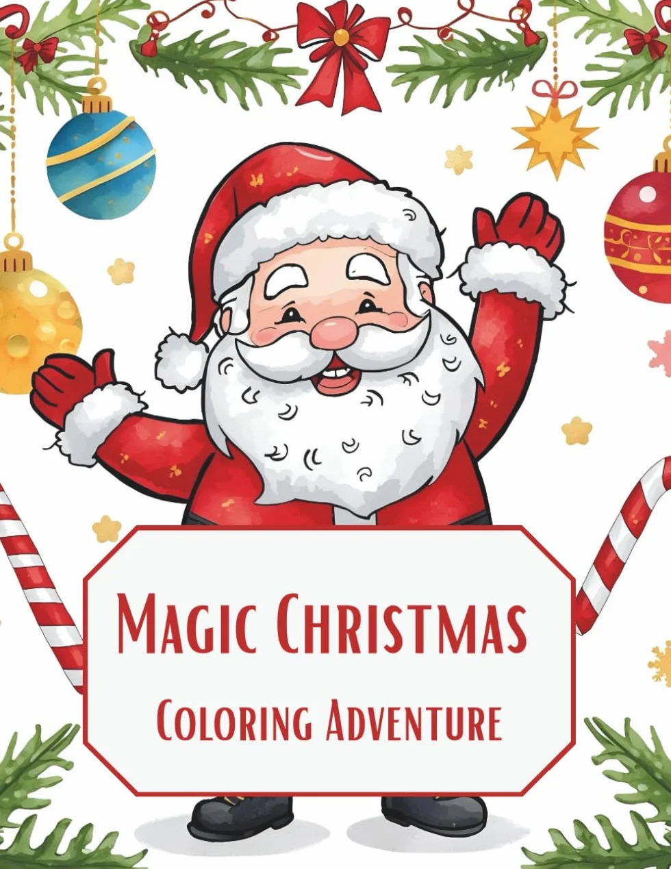 Magic Christmas Coloring Adventure: A Fun and Easy Christmas Coloring Book for Kids Ages 2–8 – Santa Claus, Christmas Trees, Gifts, Snowmen, and More!