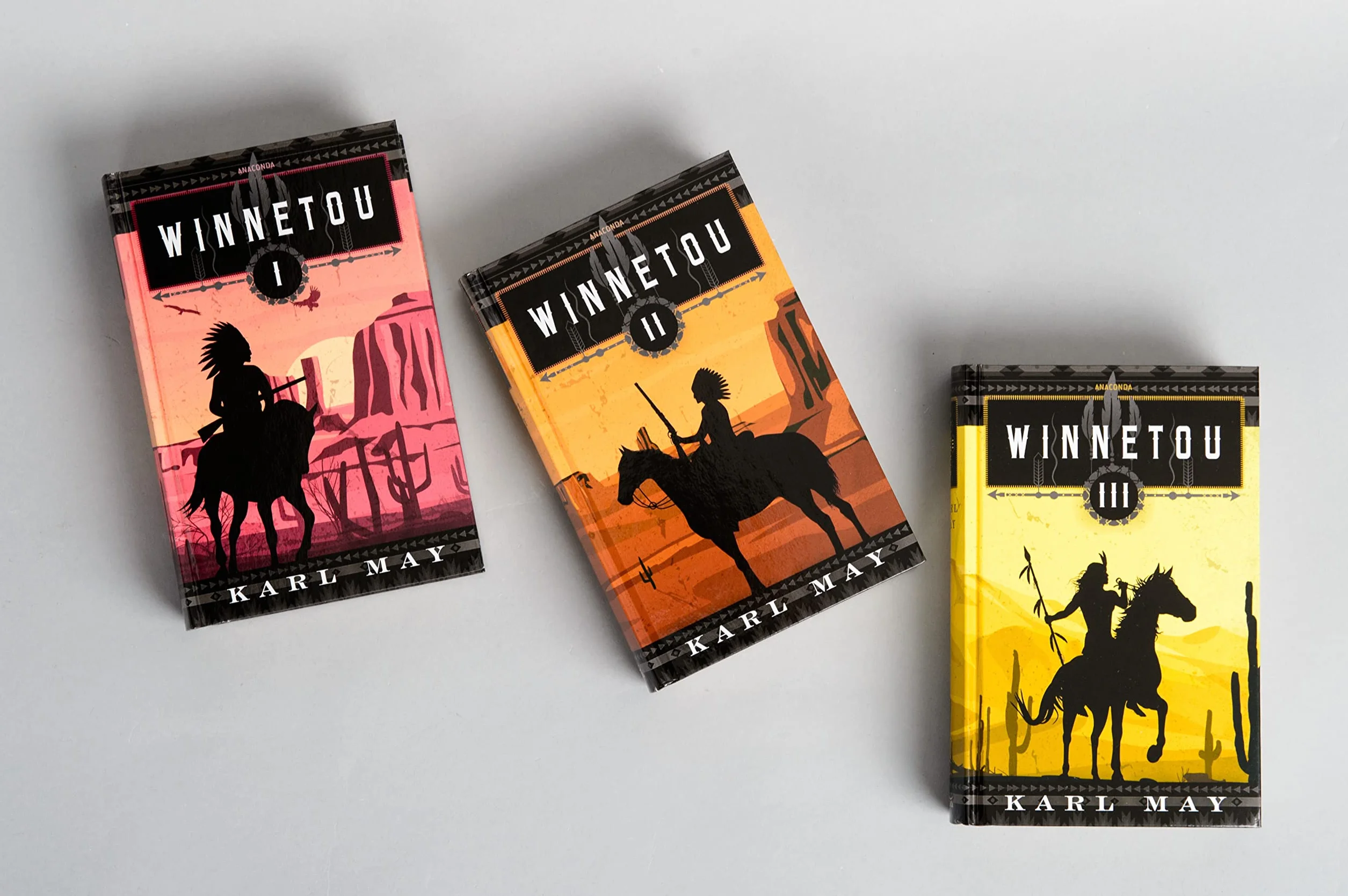 Winnetou I-III (3 Bände): Die Original-Bücher zur berühmtesten Figur der Wildwest-Literatur. Karl Mays Abenteuergeschichten um den großen Apachen-Häuptling und seinen Freund Old Shatterhand