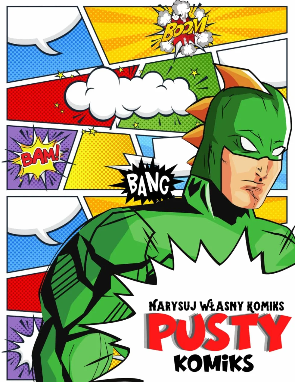 Pusty Komiks: Narysuj Własny Komiks/Książka dla Dzieci i Nastolatków z Szablonami Do Tworzenia Historyjek Obrazkowych