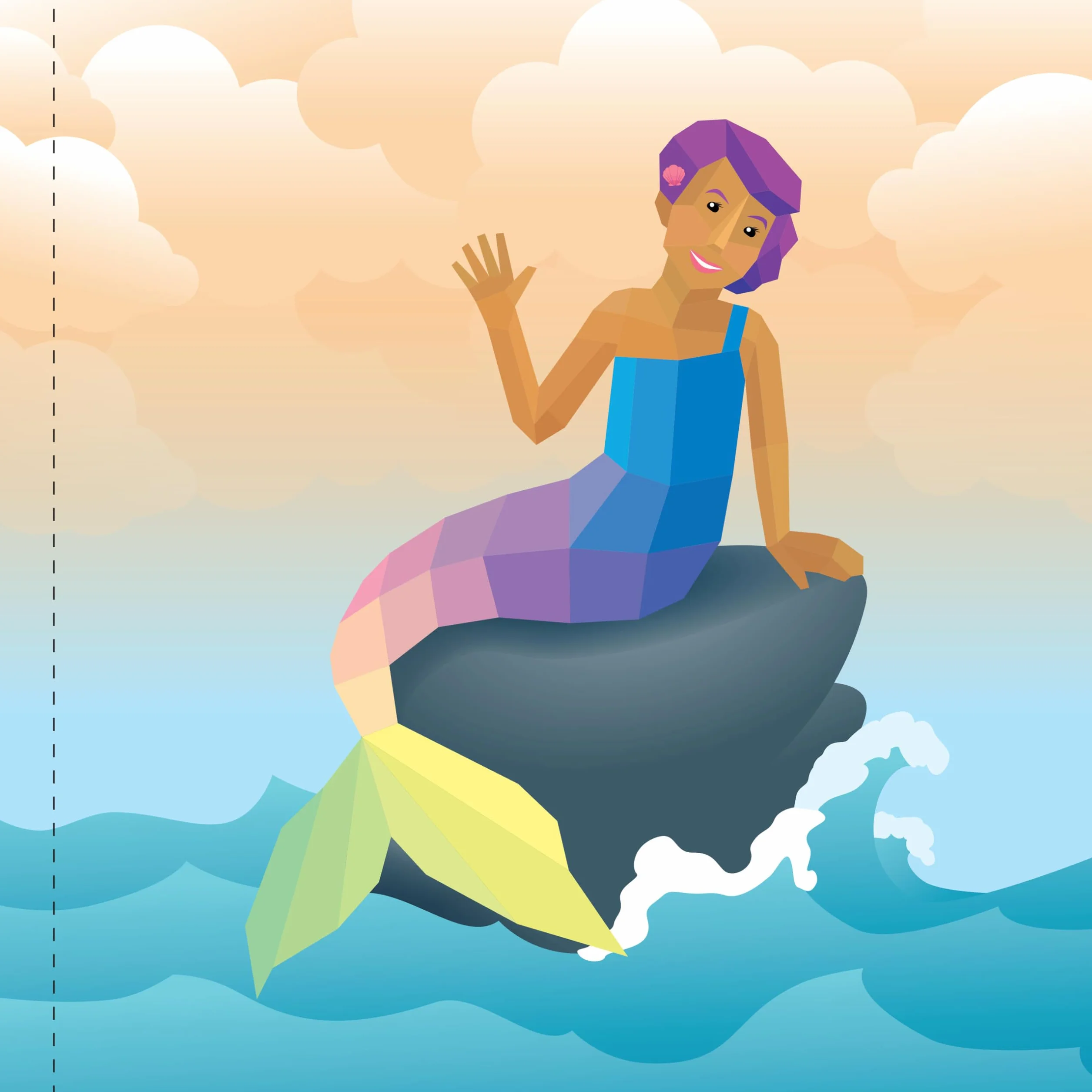 Paint by Sticker Kids: Mermaids & Magic!: Create 10 Pictures One Sticker at a Time! Includes Glitter Stickers