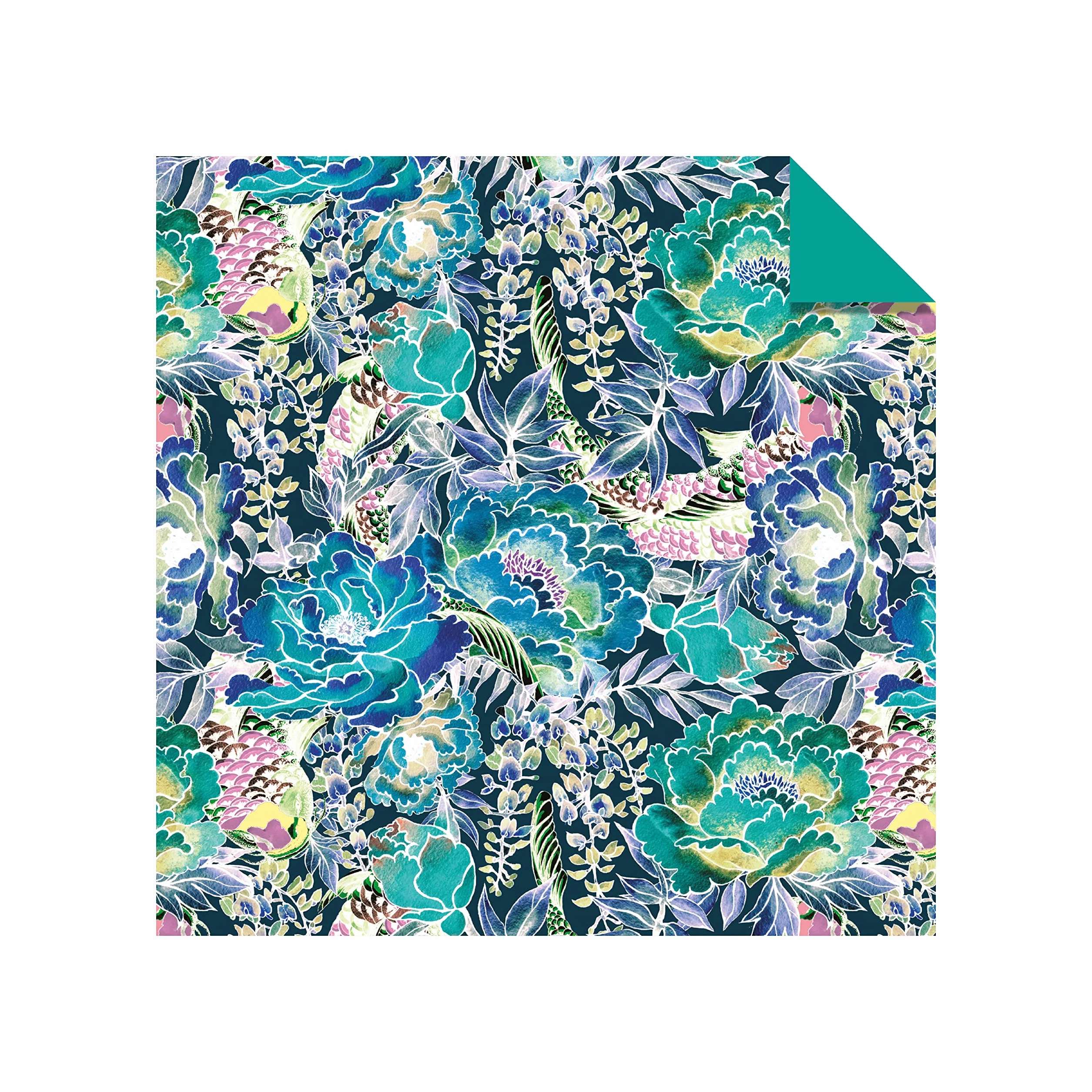 Origami Paper 500 sheets Bright Flowers 6" (15 cm): Double-Sided Origami Sheets with 12 Punchy Floral Designs (Instructions for 5 Projects Included)