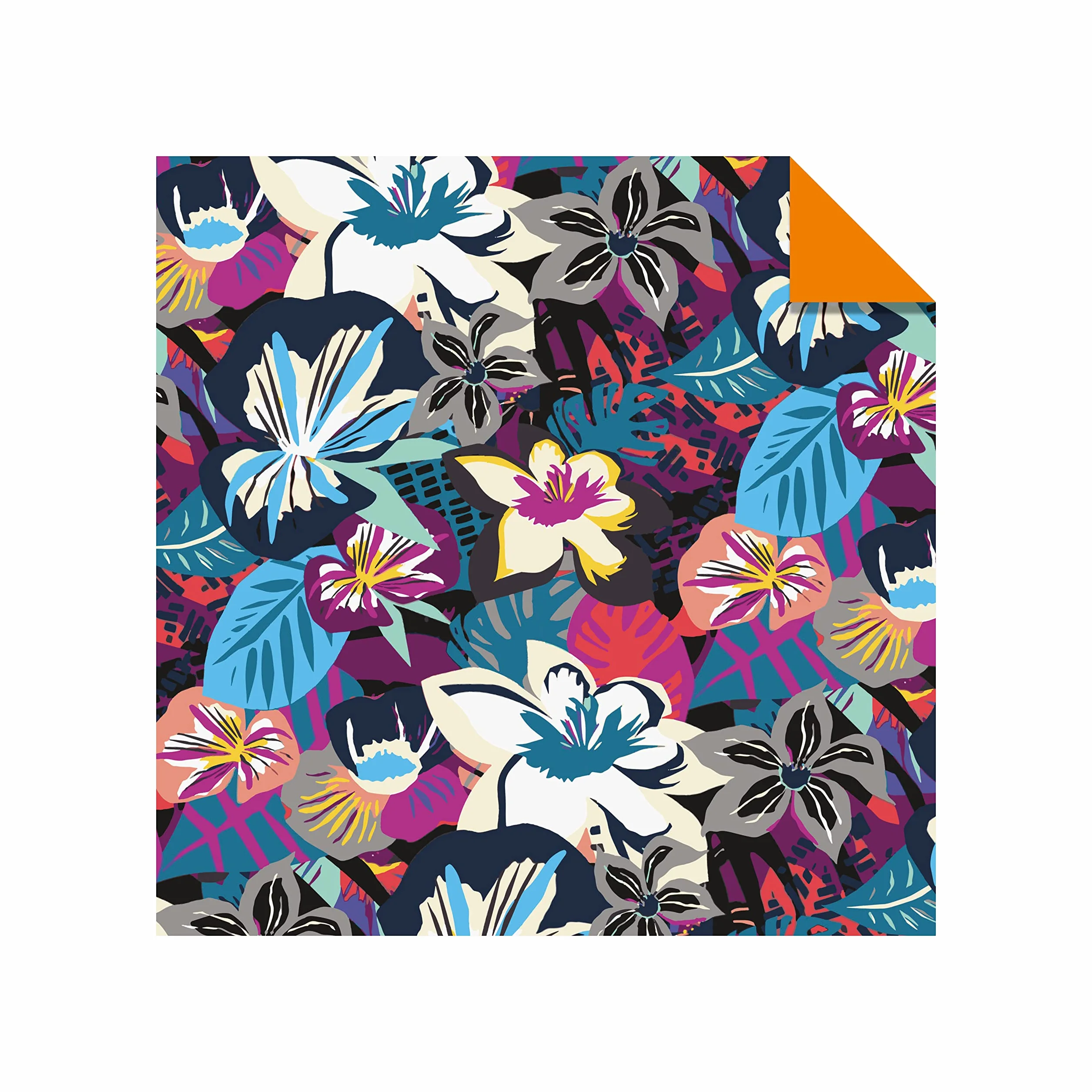 Origami Paper 500 sheets Bright Flowers 6" (15 cm): Double-Sided Origami Sheets with 12 Punchy Floral Designs (Instructions for 5 Projects Included)