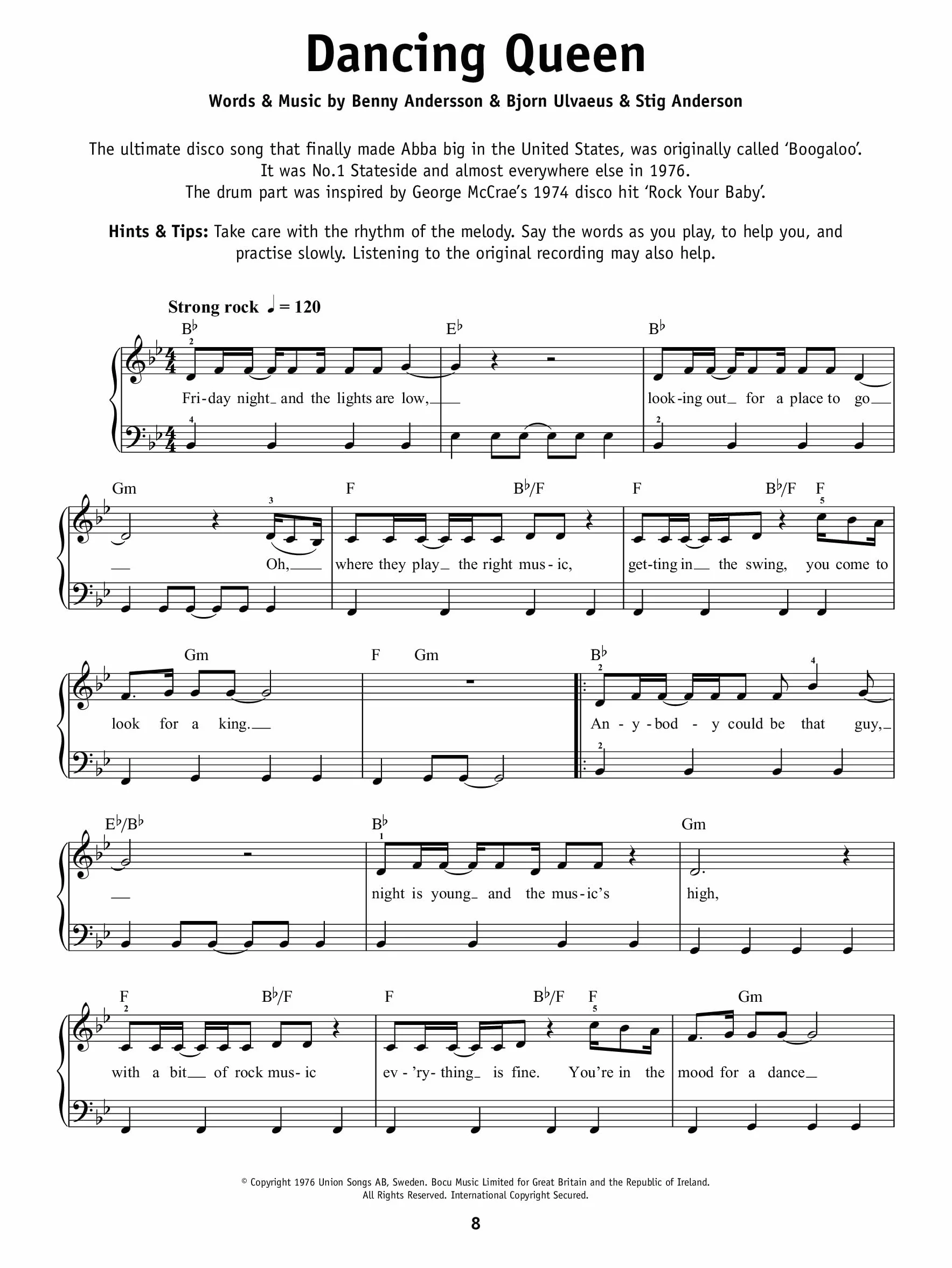 Really easy piano: abba