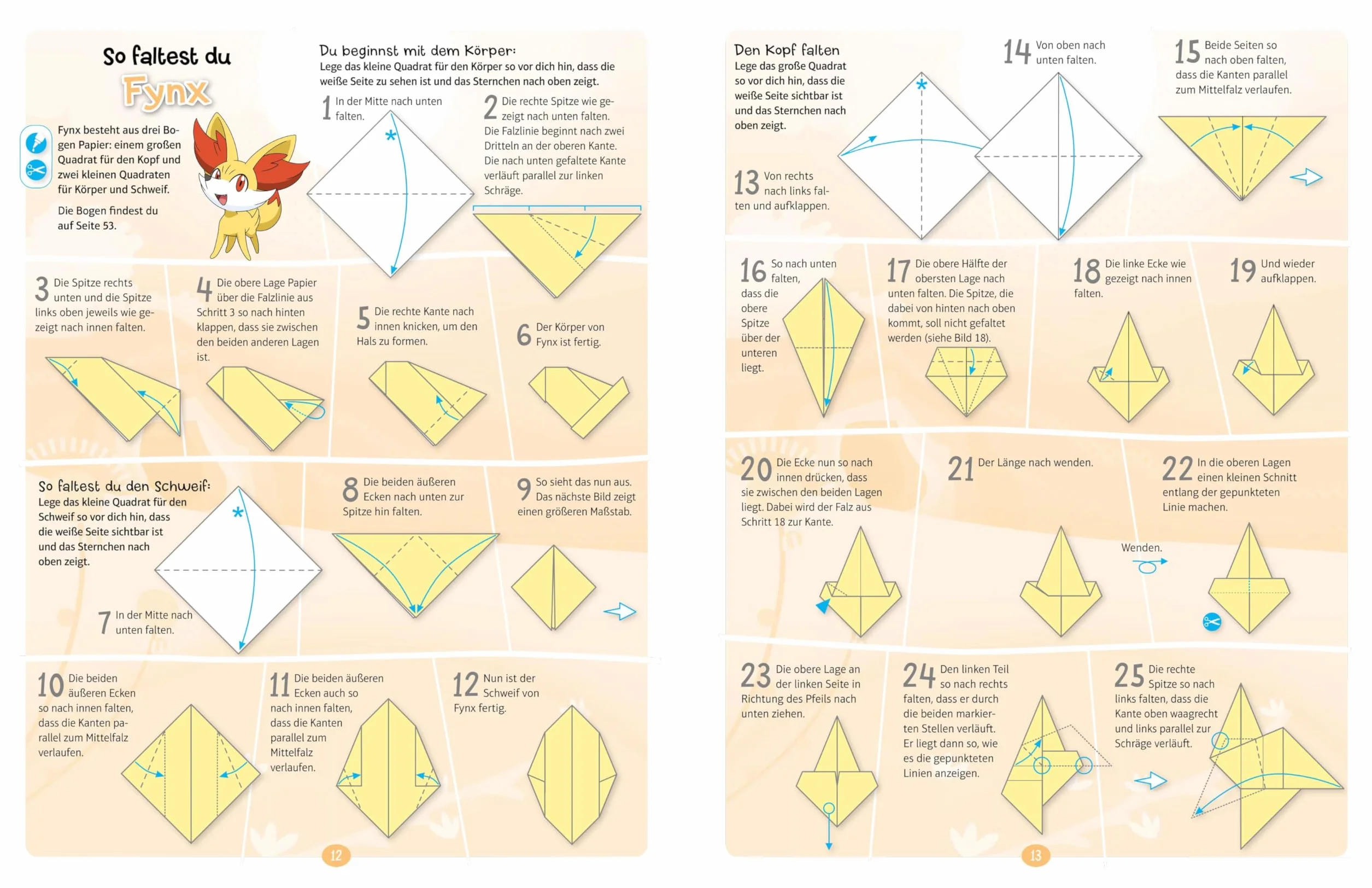 Pokémon: Origami - Falte Dein eigenes Pokémon: Mit 32 Seiten Origami-Faltpapier perforiert