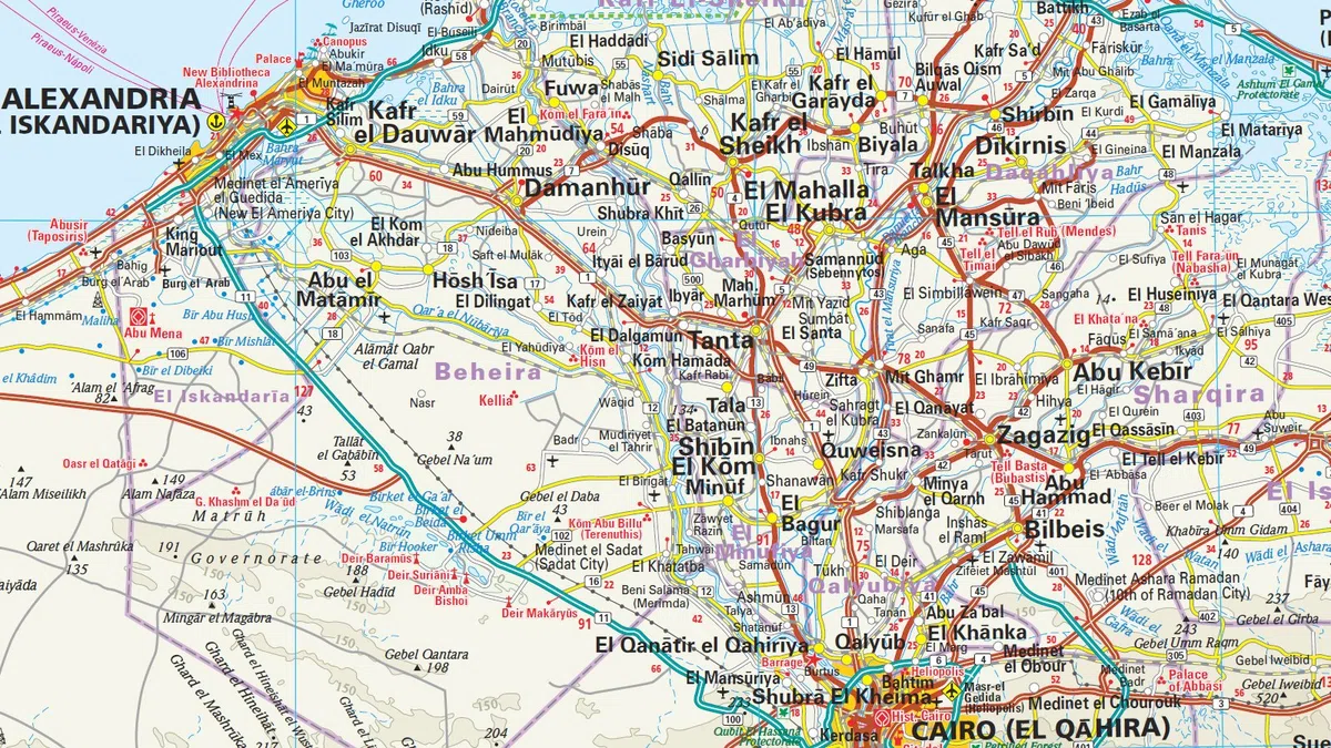 Reise Know-How Landkarte Ägypten (1:1.125.000): world mapping project