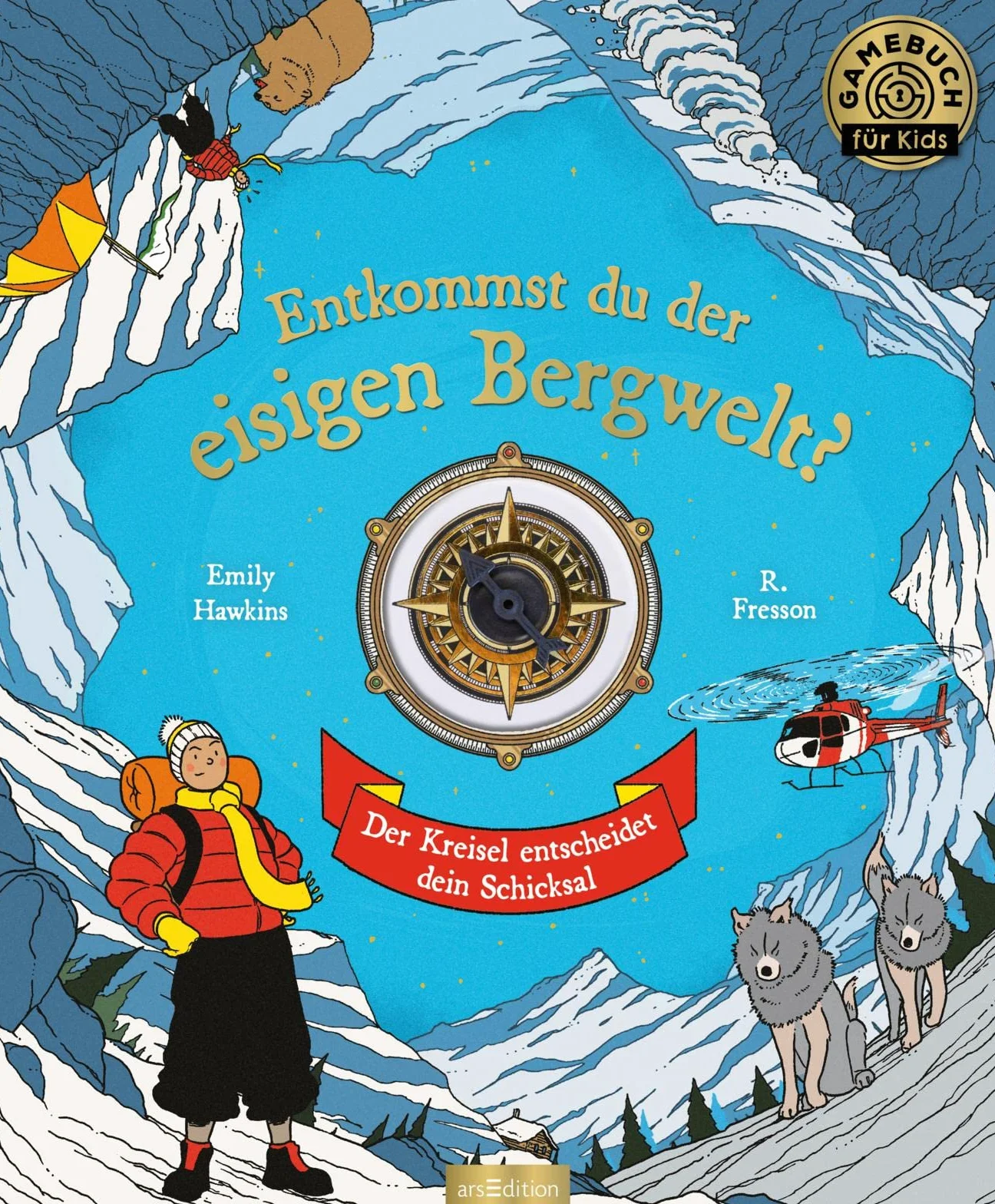 Entkommst du der eisigen Bergwelt?: Der Kreisel entscheidet dein Schicksal