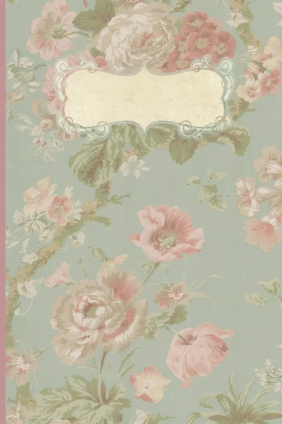 Aesthetic Floral Ruled/Lined Journal Notebook: Aesthetic Vintage, Cottagecore, Coquette Journal/Notebook, 6"x9", Lined Cream Pages