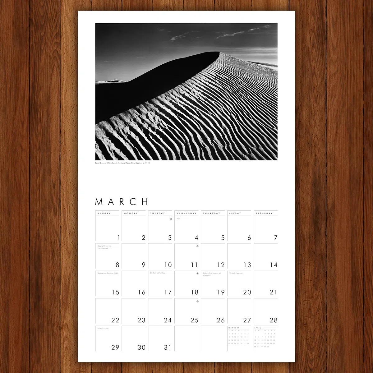 Ansel Adams 2026 Wall Calendar: Authorized Edition (Monthly Calendar)
