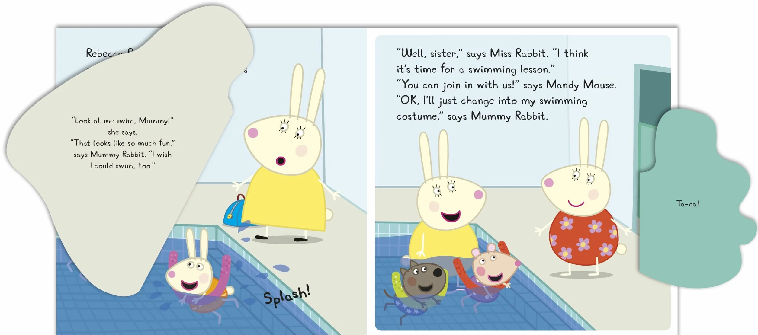 Peppa Pig: Peppa’s Swimming Lesson: A lift-the-flap book