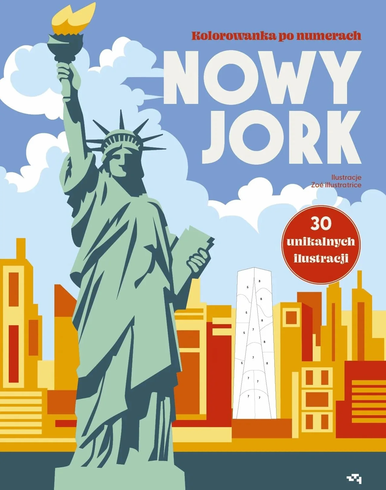 Nowy Jork Kolorowanka po numerach