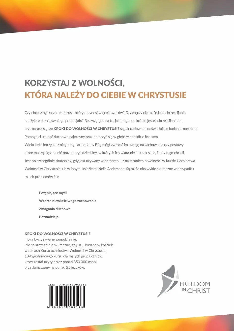 KROKI DO WOLNOŚCI W CHRYSTUSIE