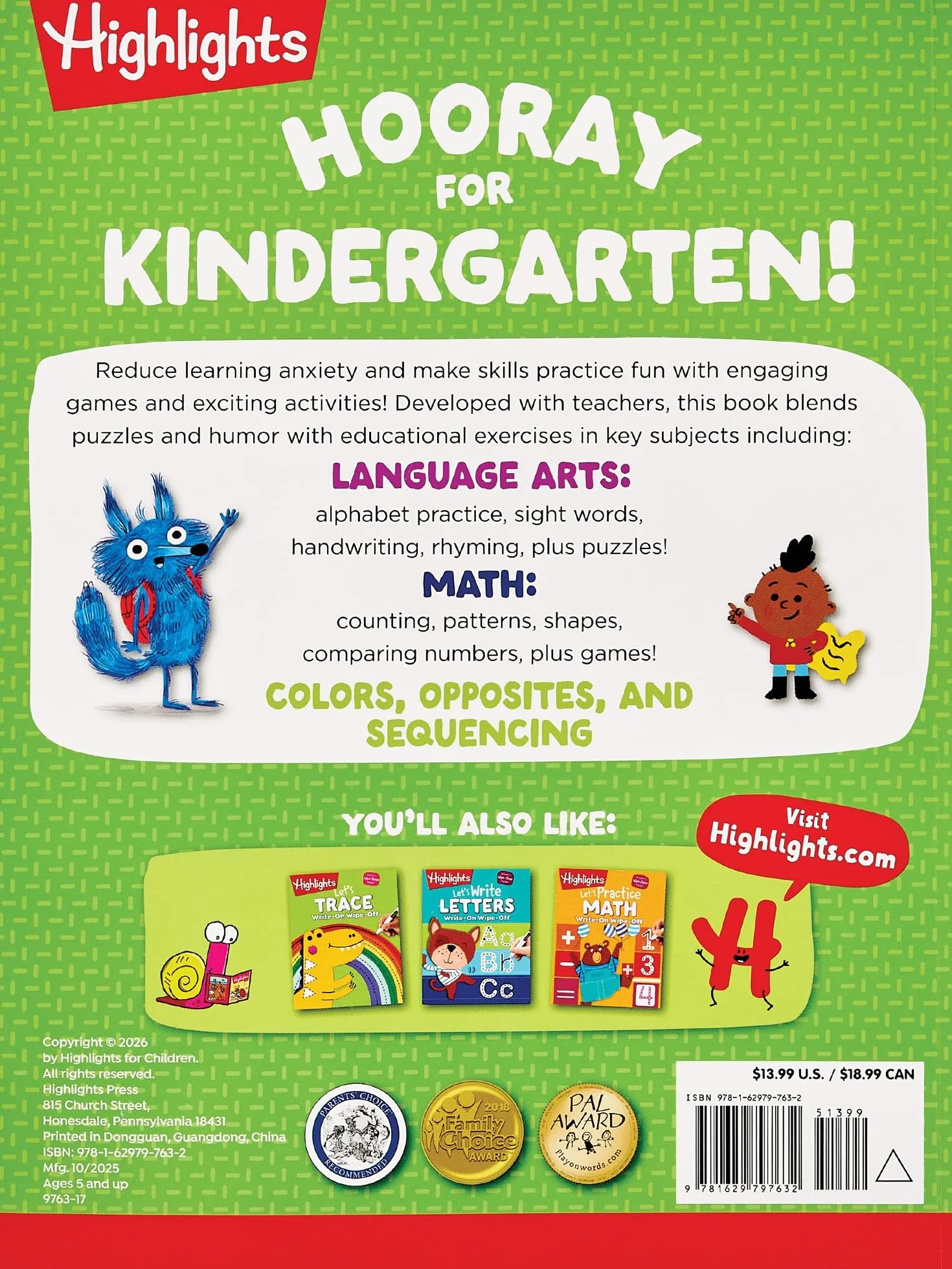 Kindergarten Big Fun Workbook: Kindergarten Workbook with Learning Activities for School Prep and Readiness, Kindergarten Activity Book for Ages 5-6