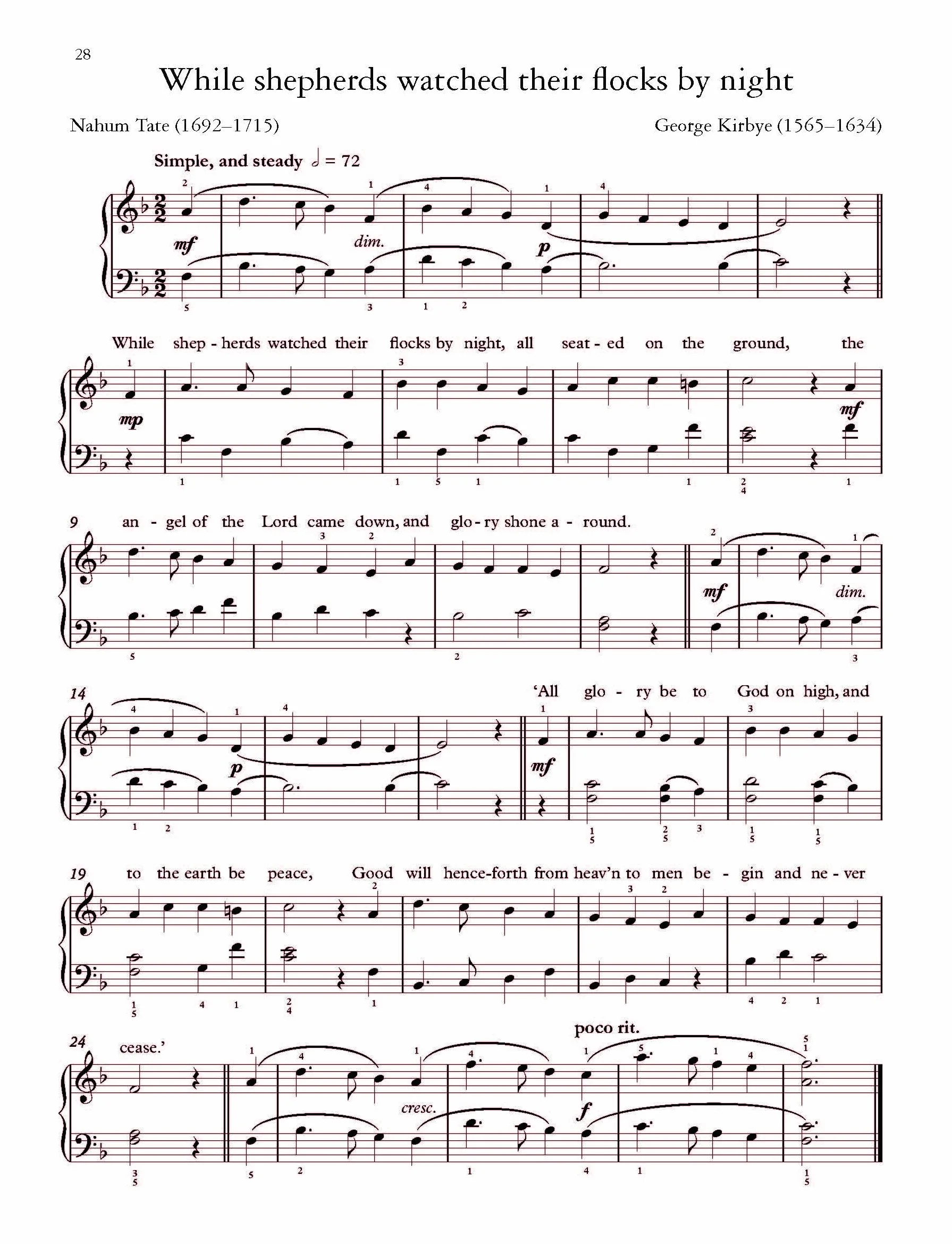 Christmas Carols for Easy Piano -20 favourite carols and Christmas songs-: Sammelband für Klavier