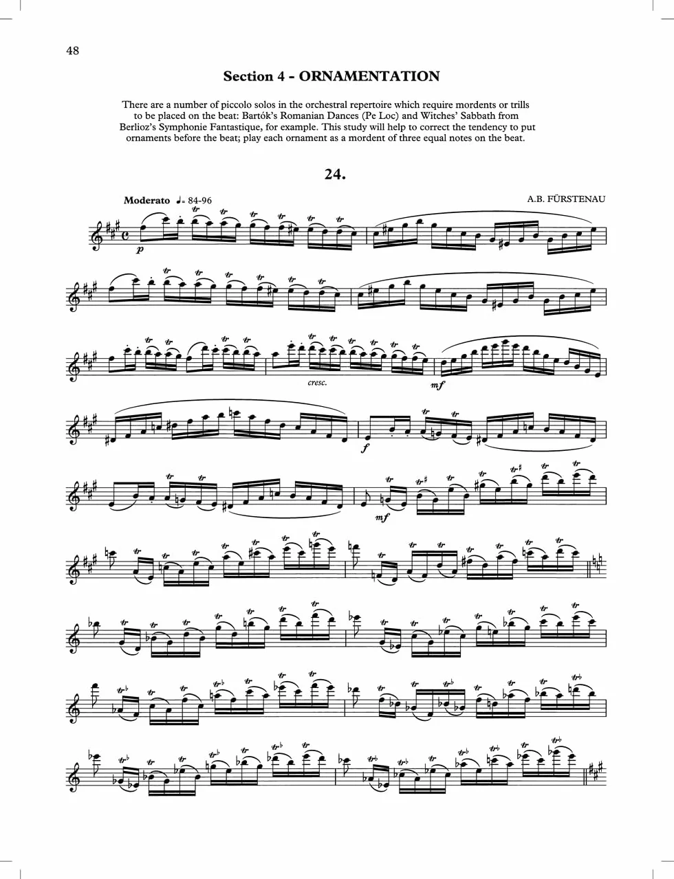 The piccolo study book