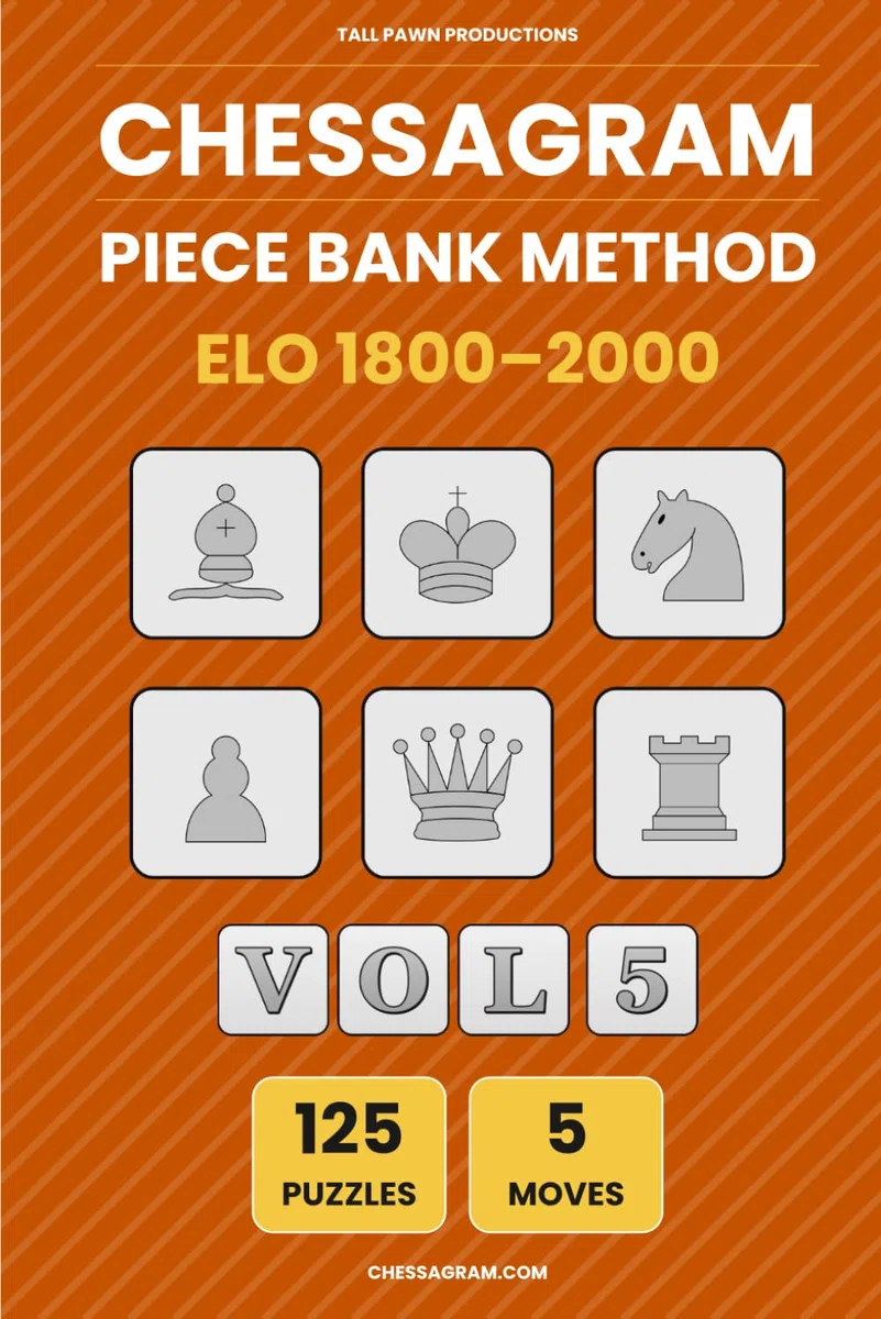 Chessagram: 5 Moves - Piece Bank Method (ELO 1800-2000) - Visualisation Training