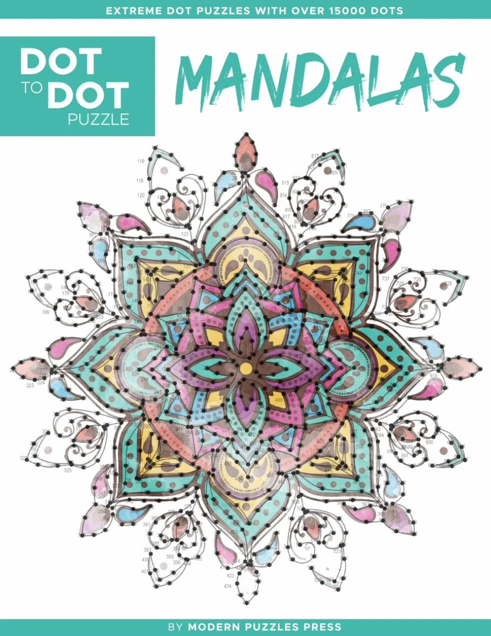 Mandala - Dot to Dot Puzzle (Extreme Dot Puzzles with over 15000 dots): Extreme Dot-to-Dot Books for Adults - Relaxing Challenges to complete and color