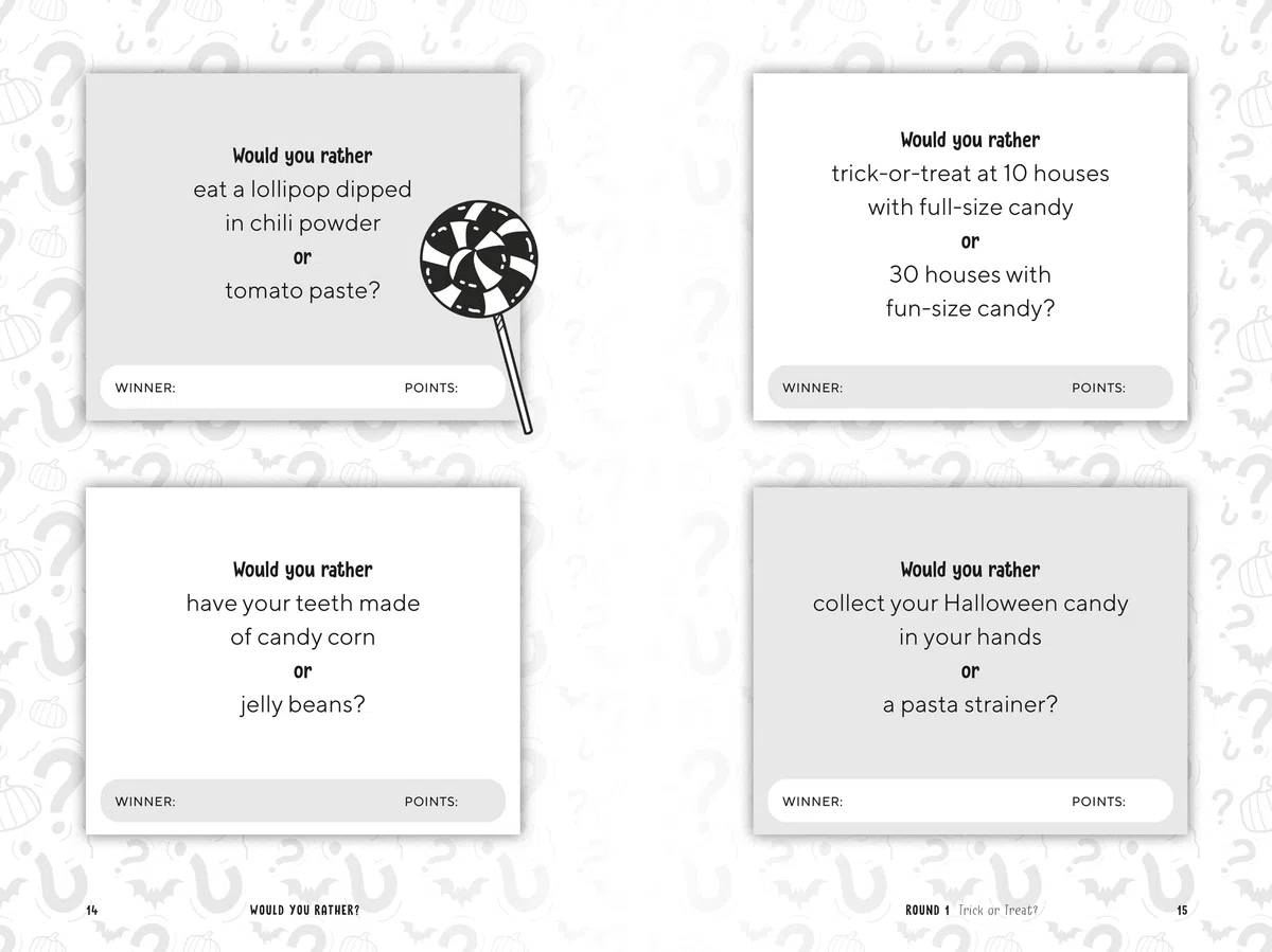 Would You Rather? Halloween Edition: Answer Spooky Questions in a Ghostly Game of Fun