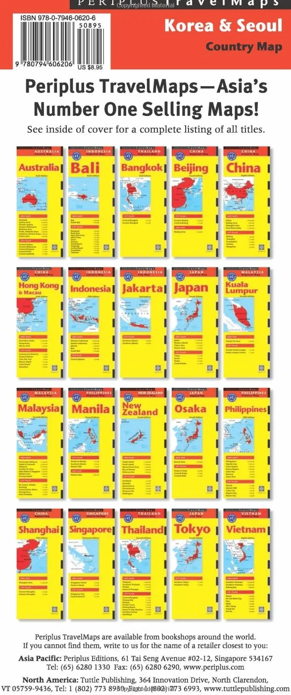 Korea & Seoul Country Map