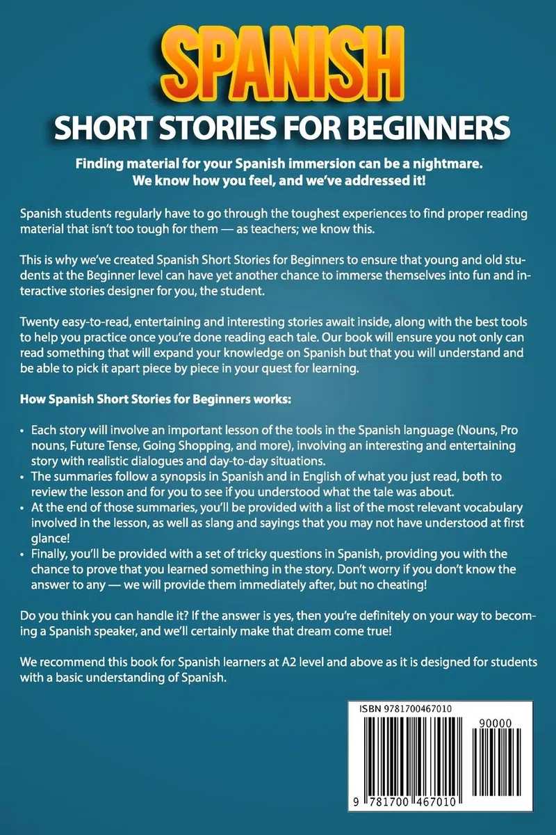 Spanish Short Stories for Beginners Volume 2: 20 Captivating Short Stories to Learn Spanish & Grow Your Vocabulary the Fun Way!