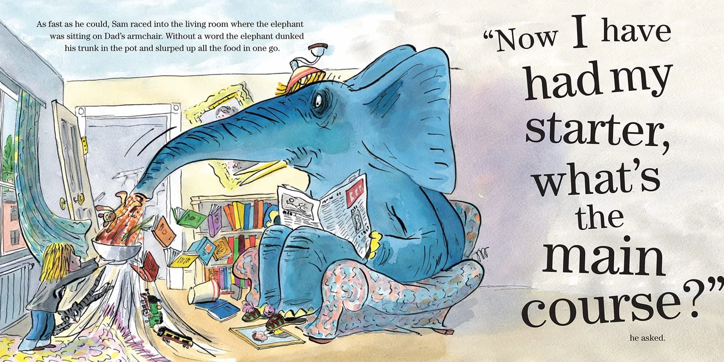 The Slightly Annoying Elephant: A book by David Walliams